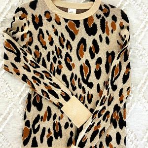 Leopard print sweater